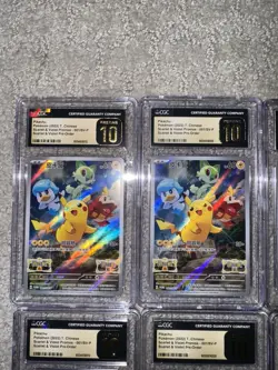 LOT OF 8 CGC PRISTINE 10s Pikachu - Pokemon(2022) T. Chinese S&V Promos-001/SV-P - Image 4