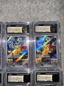 LOT OF 8 CGC PRISTINE 10s Pikachu - Pokemon(2022) T. Chinese S&V Promos-001/SV-P - Image 5