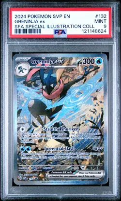 2024 POKEMON SVP EN-SV BLACK STAR PROMO #132 GRENINJA EX PSA 9 - Image 1