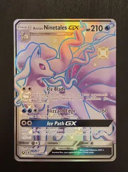 Shiny Alolan Ninetales GX Pokemon Hidden Fates: Shiny Vault SV53/SV94 NM - Image 1