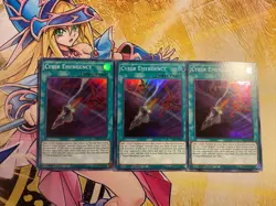 3x (M/NM) - Cyber Emergency - GEIM-EN042 - Super Rare - 1st Edition YuGiOh - Image 1