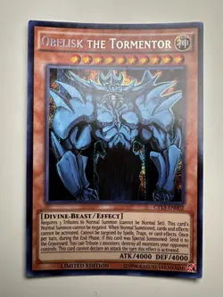 YuGiOh Obelisk the Tormentor CT13-EN002 Secret Rare Limited Edition - NM - Image 1