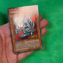 Yugioh! Blue-Eyes Toon Dragon MRL-E000 Secret Rare 1st Edition DAMAGED HP - Image 5