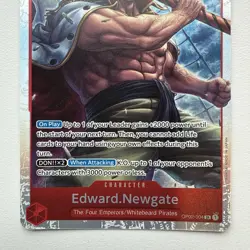 One Piece Card Game Edward.Newgate OP02-004 SR Paramount War English - NM - Image 3