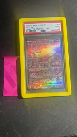 PSA 9 Mew ex SVP 053 Promo 151 Ultra Premium Collection Graded Pokemon Card - Image 1