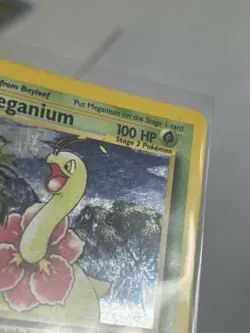 Pokemon TCG Meganium Neo Genesis Holo Rare Card #11/111 MP Condition - Image 2