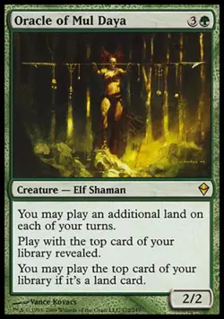 Oracle of Mul Daya - Light Play MTG Zendikar - Image 1