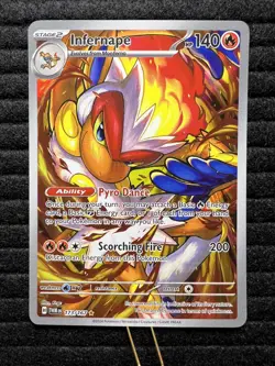 Pokemon TCG Infernape Illustration Rare Card 173/167 Twilight Masquerade Sv06 - Image 1