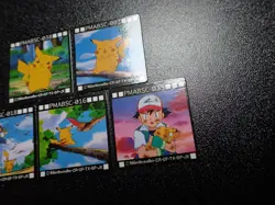 Pokemon GB Pocket Mini Card Non Holo x5 Ash Pikachu etc #5726 EX/VG - Image 3