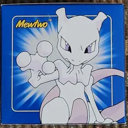 Pokemon Burger King 23k Gold Plated Trading Card Mewtwo Sealed In Blue Box, New - Image 3