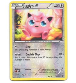 Pokemon 2012 Light Play Jigglypuff 78/99 Next Destinies REVERSE Card - Image 1