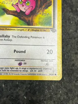 Jigglypuff 54/64 - Jungle First Edition Vintage Pokemon Card LP 1st Ed - Image 3
