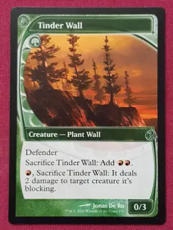 Magic The Gathering MYSTERY BOOSTER 2 MB2 TINDER WALL green card MTG - Image 1