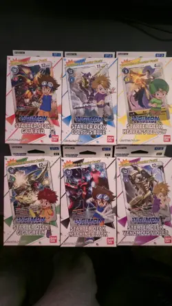 Digimon Card Game Starter Decks - ST-1, ST-2, ST-3, ST-4, ST-5, ST-6 (Set Of 6) - Image 1