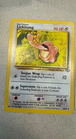 Lickitung Lot Jungle 38/64 Triumphant 66/102 Vintage Pokemon Cards NM Collection - Image 2