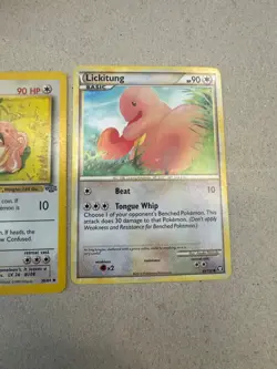 Lickitung Lot Jungle 38/64 Triumphant 66/102 Vintage Pokemon Cards NM Collection - Image 3