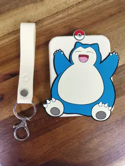 Snorlax Pokemon Tcg Silicone Card Display Keychain Nintendo - Image 1