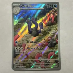 Wugtrio 224/091 Scarlet Violet: Paldean Fates Holo Pokemon Card TCG Illustration - Image 1