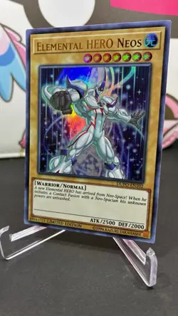 Yugioh Card Elemental Hero Neos DUPO-EN102 Ultra Rare LP - Image 1