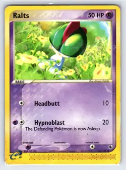 Ralts 67/109 EX Ruby & Sapphire Pokemon Card e-Series Non Holo Common - Mp - Image 1