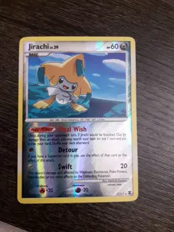 Pokemon TCG Jirachi Card 7/111 Reverse Holo Rising Rivals - Image 1