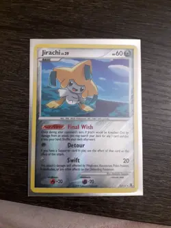 Pokemon TCG Jirachi Card 7/111 Reverse Holo Rising Rivals - Image 3