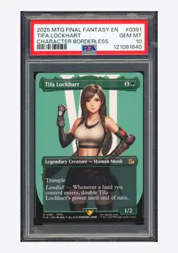 MTG PSA 10 Tifa Lockhart Character Rare Borderless 2025 #0391 FIN English - Image 1