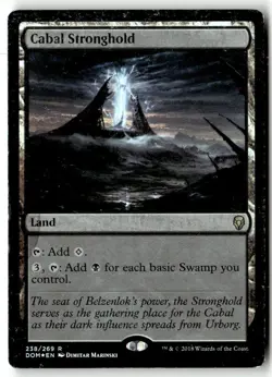 MTG Foil Cabal Stronghold - Dominaria Heavily Played English - Image 1