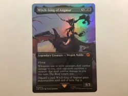 MTG UB LOTR Tales Of Middle-Earth WITCH-KING OF ANGMAR Borderless Foil NM (0098) - Image 1