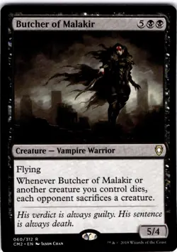 Magic The Gathering Butcher of Malakir Rare #60 - Image 1