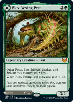 Blex, Vexing Pest / Search for Blex FOIL Strixhaven: School of Mages NM ABUGames - Image 1