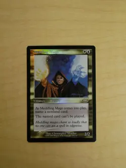 Magic the Gathering: Meddling Mage - Planeshift, FOIL (EX+) - Image 1