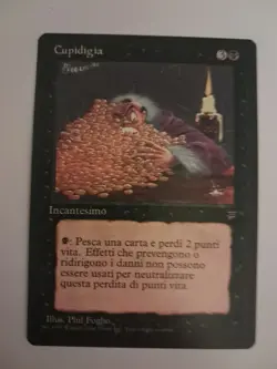 Greed EX Italian Legends MTG Magic the Gathering - Image 1