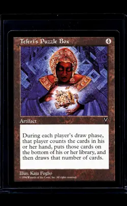 1996 MTG Magic The Gathering VIS Visions Vintage Teferis Puzzle Box - Image 1