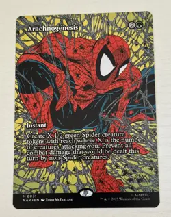 Arachnogenesis (0031) - Borderless - Regular - Marvel's Spider-Man - MTG - NM - Image 1
