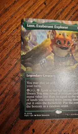 MTG Loot, Exuberant Explorer ( Borderless ) R 0336 NM Foundations {FDN} - Image 3