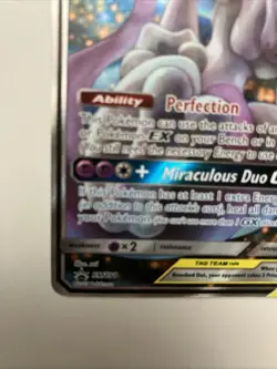 Pokemon TCG Mewtwo and Mew GX Sun & Moon Holo Promo Card #SM191 NM - Image 2
