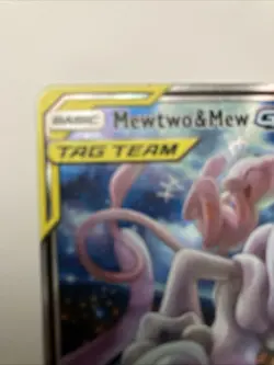 Pokemon TCG Mewtwo and Mew GX Sun & Moon Holo Promo Card #SM191 NM - Image 4