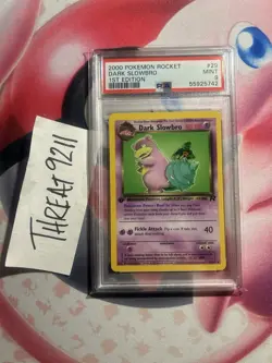 Pokemon - Team Rocket Dark Slowbro 29/82 First Edition PSA 9 - Image 1