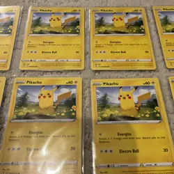 Lot of (10) Pokemon TCG Pikachu Evolving Skies 049/203 MINT Rare - Image 4