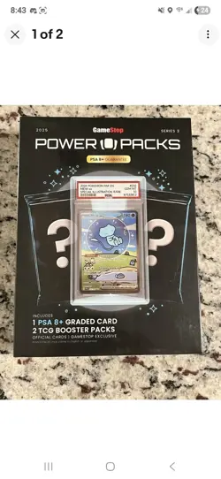 Gamestop Pokemon Power Pack Series 3- 2 Packs & 1 PSA Slab Brand new, Sealed!🔥 - Image 1