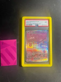 2023 POKEMON SVP EN-SV BLACK STAR PROMO 151 ULTRA-PREM COLL #053 MEW EX PSA 9 - Image 1