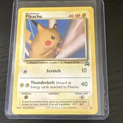 Pikachu #26 Black Star Promo Pokemon Card Nintendo 1999 Vintage Rare TCG - Image 1