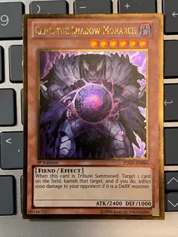 Yugioh Caius The Shadow Monarch PGLD-EN066 Ultra Rare Holo nm condition card - Image 1