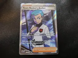 Team Rocket's Archer 223/182 Destined Rivals Full Art Trainer Pokemon Card NM - Image 1