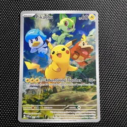Pokemon - Pikachu SVP 027 Scarlet & Violet Promo Card Paldea Evolved NM - Image 1