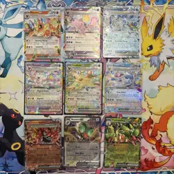 Pokemon TCG Prismatic Evolutions EX Double Rare 9x Card Lot Read Description - Image 1