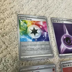 Lot of (8) Pokemon All Holo Energy Cards NM/M Sleeved Never Played TCG - Image 2