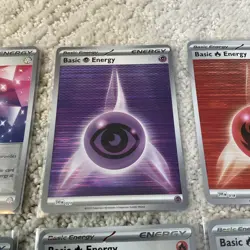 Lot of (8) Pokemon All Holo Energy Cards NM/M Sleeved Never Played TCG - Image 5
