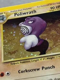 Poliwrath Neo Discovery Holo Rare Unlimited Pokemon TCG Card 9/75 NM - Image 3